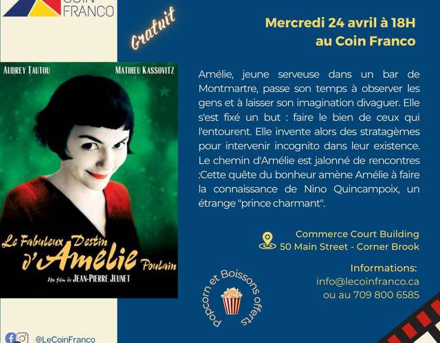 24 Avril - Soirée Cinéma