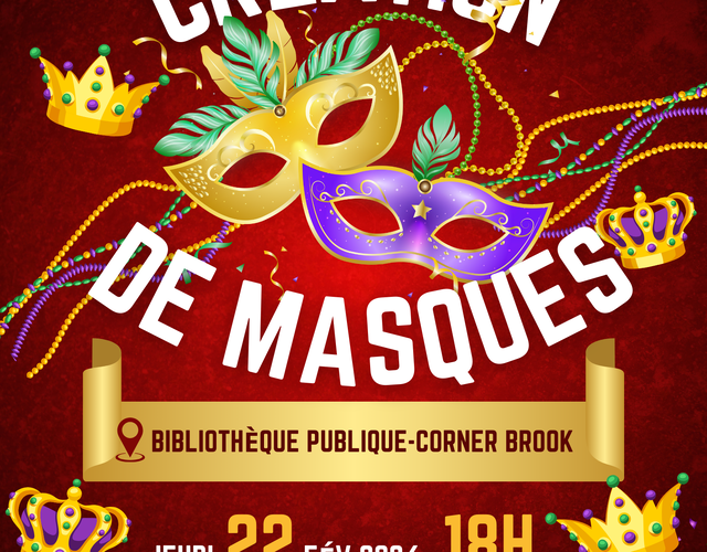 22 février - Création de masques