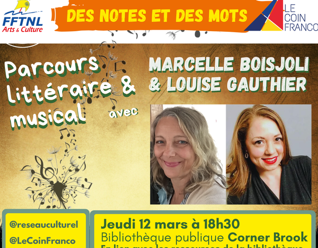 12 mars - Des notes et des mots