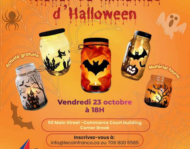 23 octobre - Création de lanternes d'Halloween