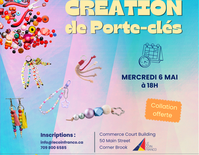 6 Mai - Création de porte-clés