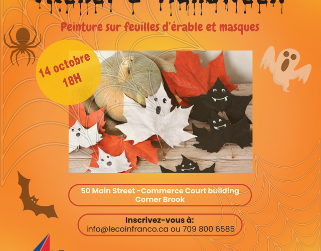 14 octobre - Atelier d'Halloween