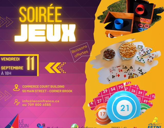 11 septembre - Soirée jeux