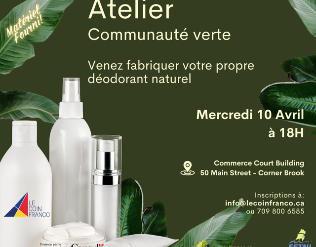 10 avril - Atelier Communauté Verte